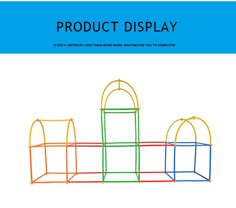 500pcs 4D Straw Building Blocks DIY Plastic Assembled Blocks Toy Straw Inserted Construction Toy Colorful Educational Kids Gift
