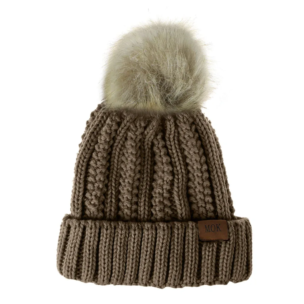 Новая меховая вязаная шапка с натуральным мехом, шапка с помпоном Skullie beanie, зимняя женская шапка для девочек, женская шапка