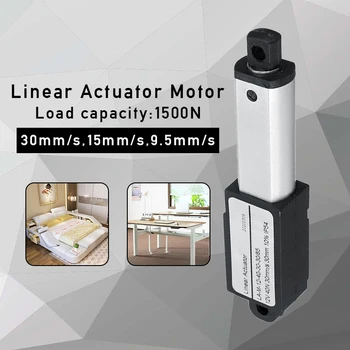 

Aluminum Alloy 1500N 30mm Stroke Micro Linear Actuators Linear Actuator DC 12V Electric Mini Linear Motor 30mm/s 15mm/s 9.5mm/s