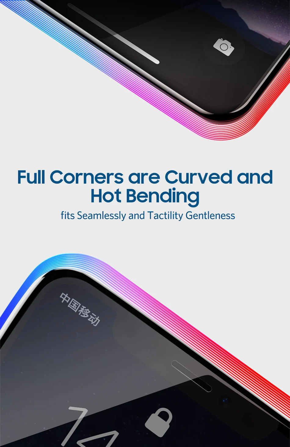 Benks 0.3mm Full Cover Tempered Glass For iPhone XS 5.8'' XS MAX 6.5'' XR 6.1 HD Screen Protector Anti Blu Ray Glass Front Film (4)