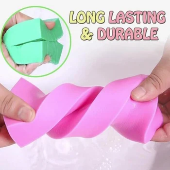 

Bath Sponge Exfoliating Shower Sponge Scrubber Sponge Ultra Soft Durable Multifunction Square Spa Towel Woman Washcloths