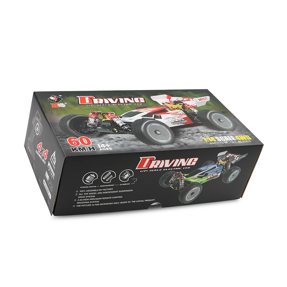 Wltoys XKS 144001 Радиоуправляемый автомобиль 60 км/ч высокая скорость 1/14 2 4 ГГц Багги 4WD