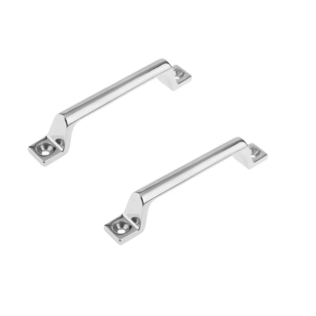 2pcs Polished Stainless Steel Boat Door Handle Rail For Marine Boats 160mm
