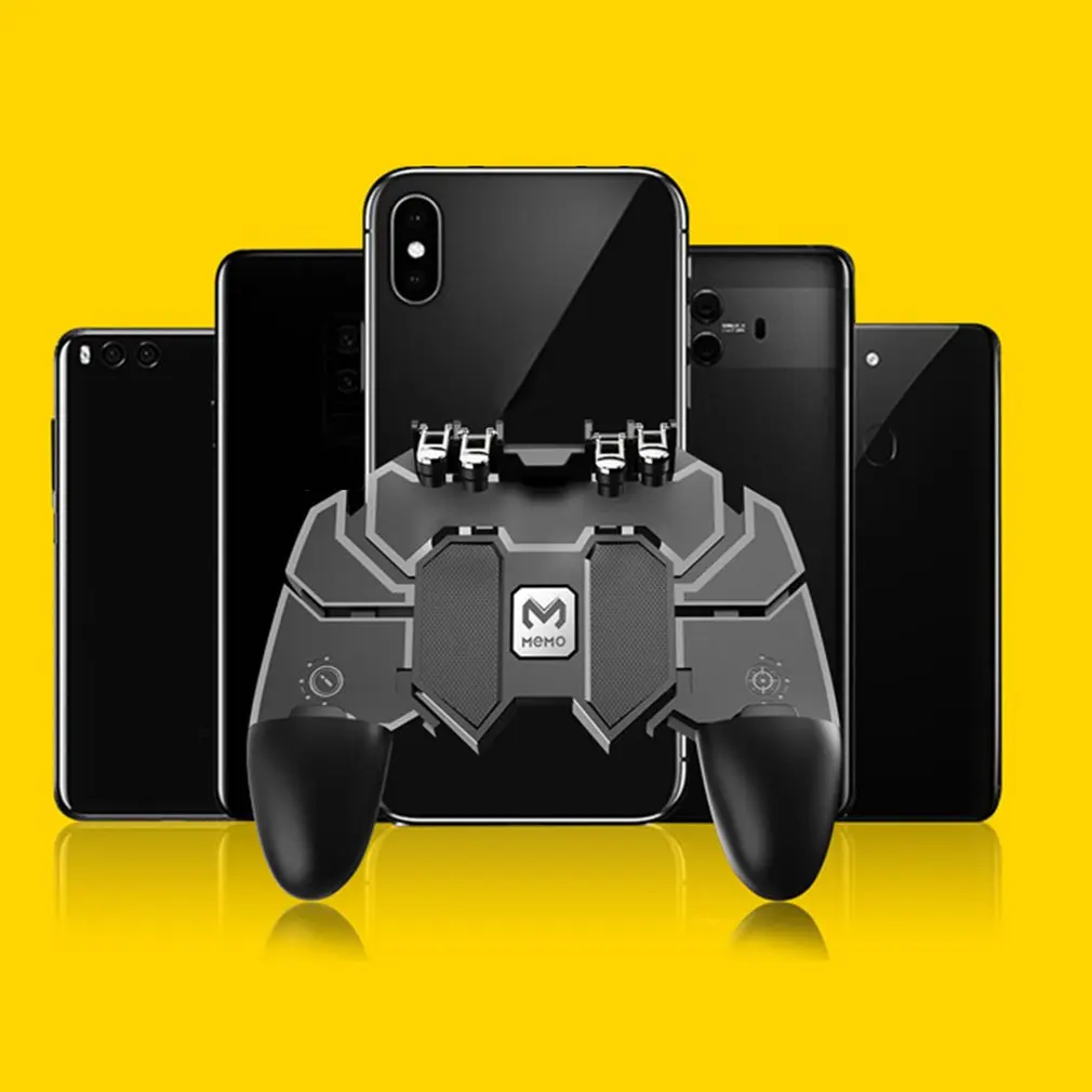  AK66 Mobile PUBG Game Controller Six Finger All-in-One PUBG Free Fire Key Button Joystick Gamepad L