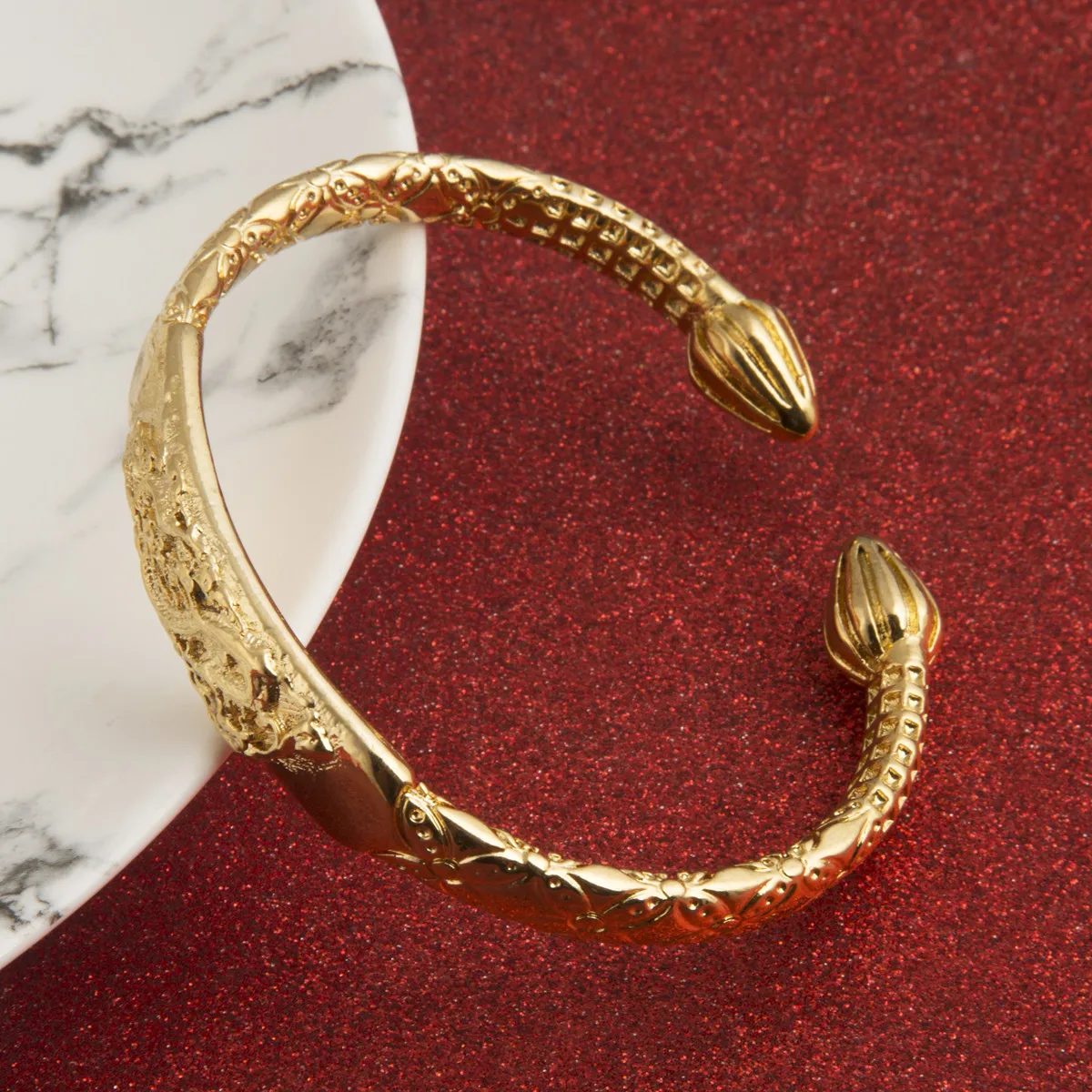 Gold Color Trendy Dragon Bracelet Fashion Accessories Bracelet for Women Bangles Charm Jewelry 4