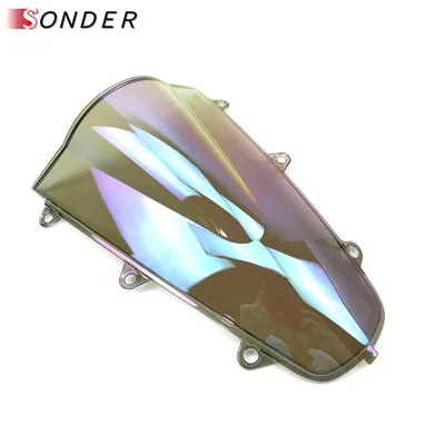 Для Honda CBR 1000RR CBR1000RR CBR 1000RR CBR1000 1000 RR мотоциклы PC лобовое стекло двойной пузырь - Цвет: Clear iruidium