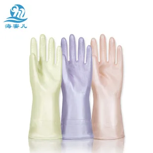 Wash Dishes Gloves Latex Thick Plastic Cleaning Household Laundry Kitchen Lavender Fragrance Rubber Household Gloves