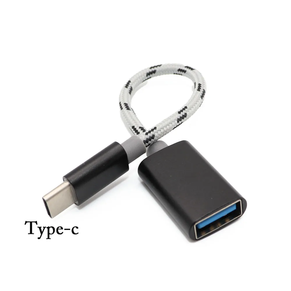 C Micro USB OTG кабель type C OTG кабель для игр OTG адаптер для мобильного телефона игровая мышь разъем для клавиатуры для samsung для Xiaomi - Цвет: C
