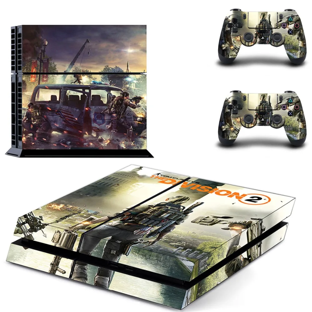 The Division 2 PS4 sticker s Play station 4 наклейки кожи наклейки для playstation 4 PS4 консоли и контроллера Скины Виниловые