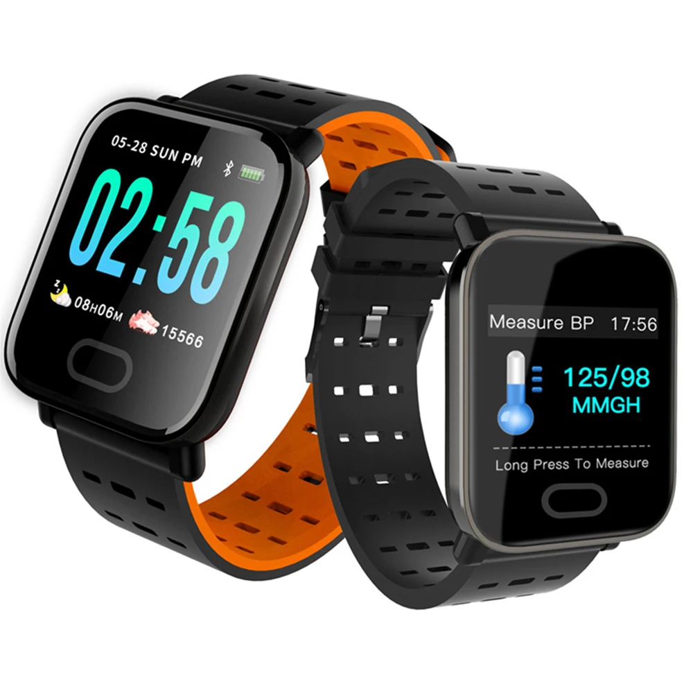 

A6 Smart Watch Ip67 Waterproof Activity Fitness Tracker Bracelet Heart Rate Monitor Blood Pressure Men Women Smartwatch