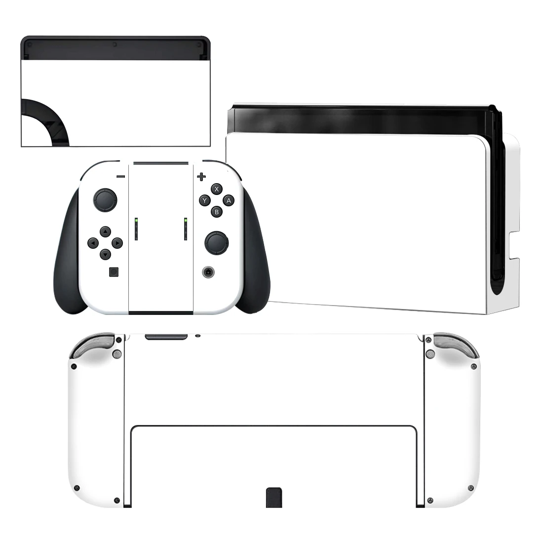 Pure White Color Nintendoswitch Skin Cover Sticker Decal For Nintendo  Switch Oled Console Joy-con Controller Dock Skin Vinyl - Stickers -  AliExpress