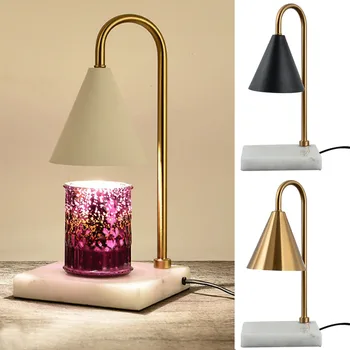 

Restaurant Study Cafe Room Warmer Durable Reading Melt Wax Lamp Fragrance Home Bedroom Multifunction With Stone Base Office