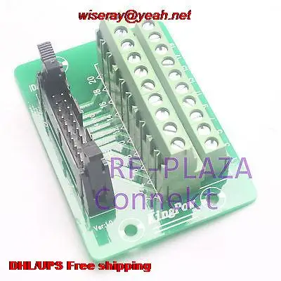 

DHL/EMS 30pcs IDC20 20pin Header Breakout Board Terminal Block Connector PLC adapter Interface-PCB Connector-A6