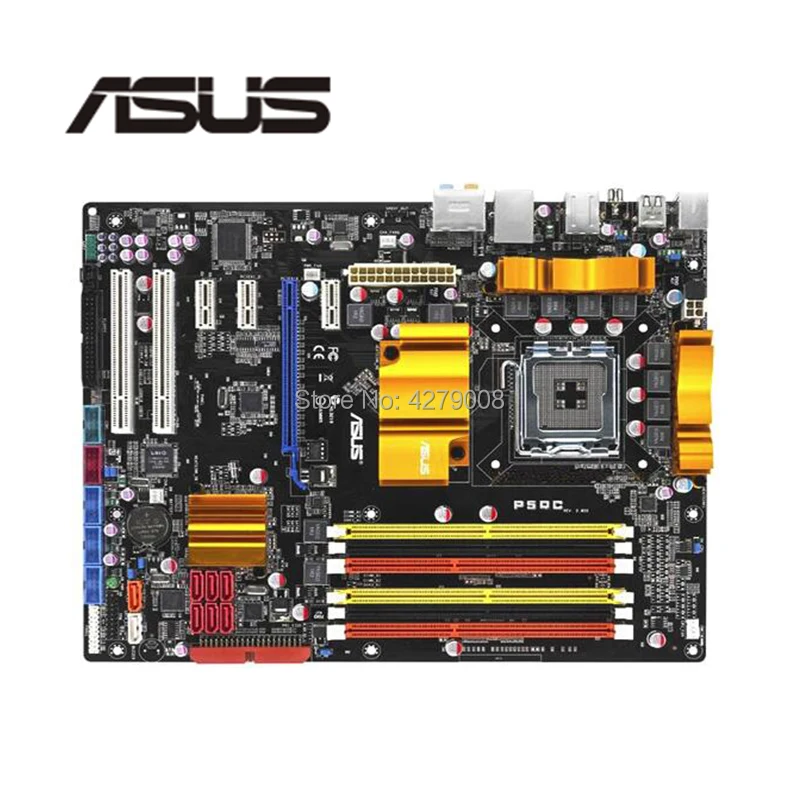 Для ASUS P5QC настольная материнская плата P45 Socket LGA 775 DDR3 DDR2 б/у материнская плата