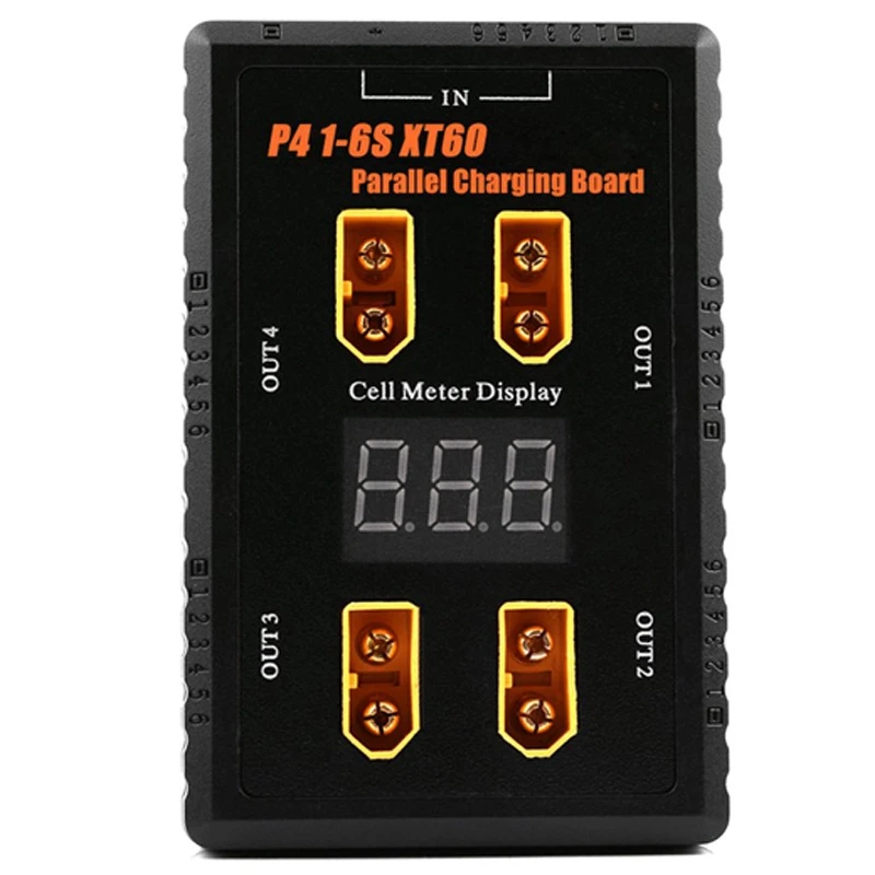 XT60 FULL-P4 1-6S вилка параллельная зарядная плата 4 канала зарядное устройство для LIPO батареи - Цвет: XT60