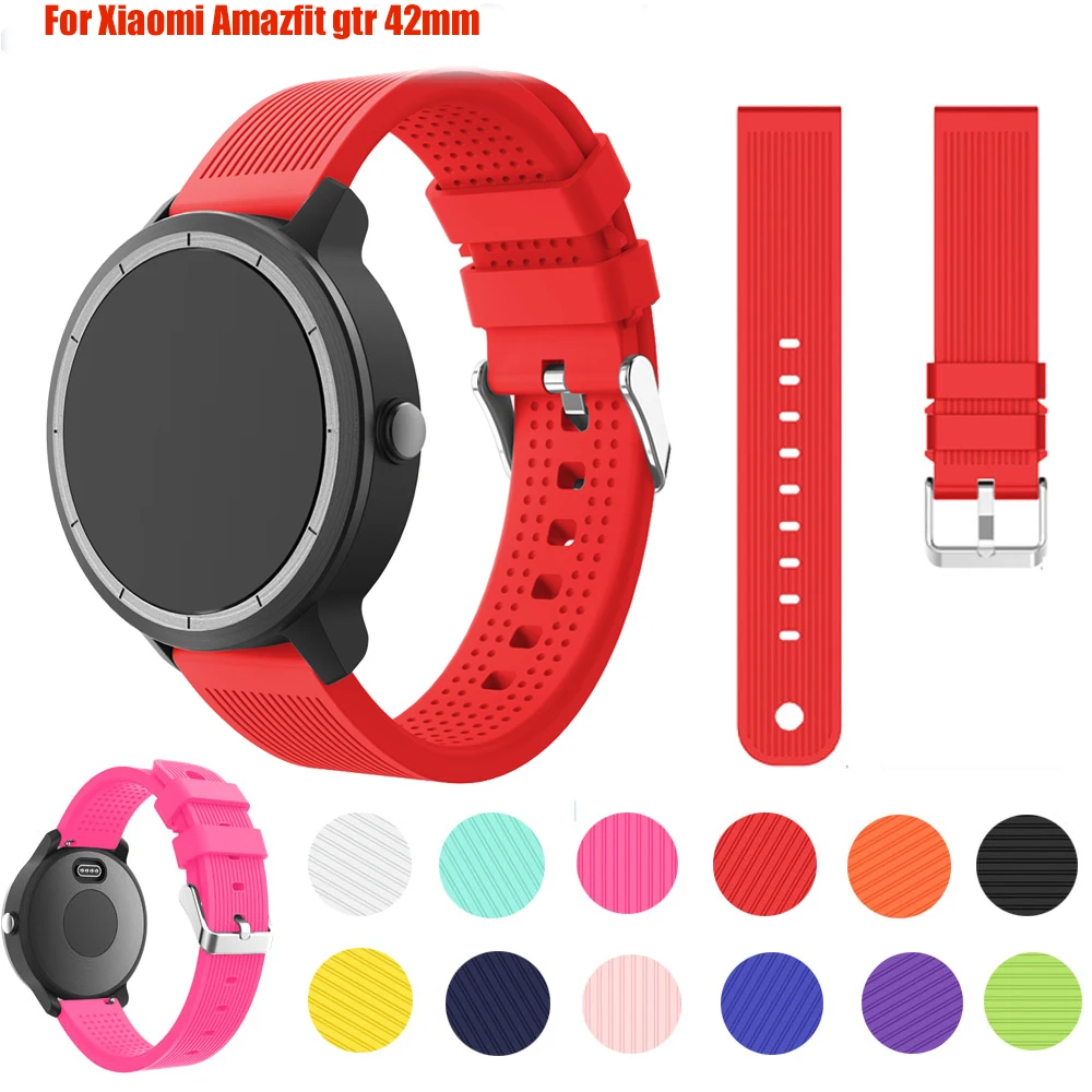 Ремешок для часов Huami GTR браслет смарт Xiaomi Amazfit gtr 42 мм huawei GT 2 garmin vivoactive