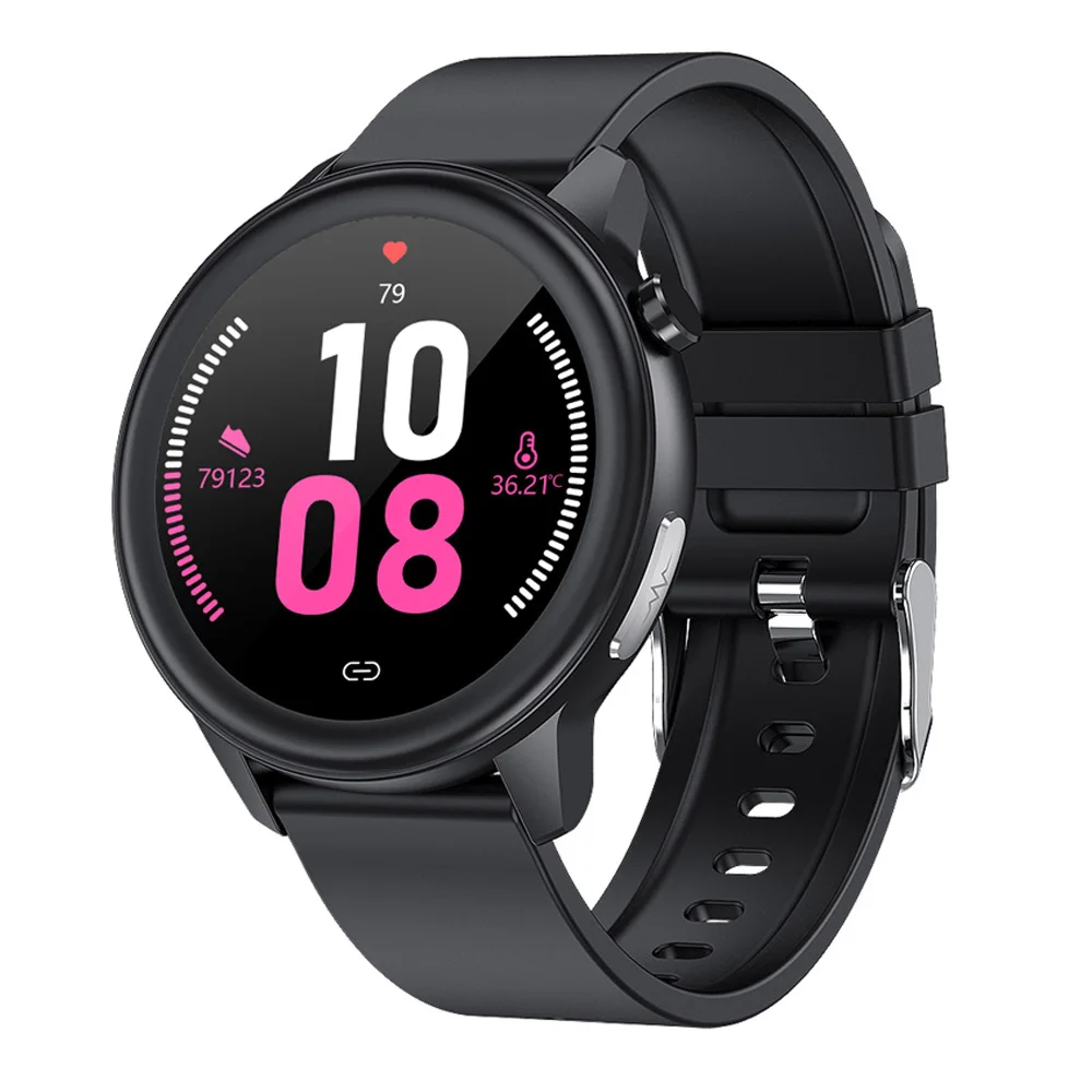 Body Temperature Measurement ECG PPG Smart Watch Blood Pressure Oxygen Heart Rate Smartwatch Men Women IP68 Waterproof