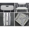 Adjustable Shower Bench Bath Chair Anti-slip Shower Tub Stool Bathroom Furniture Safety Seat for Elderly Pregnant Disabled 6