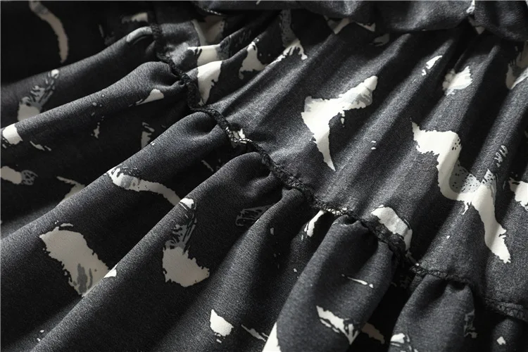 Летнее женское платье, плюс размер, модное, с принтом, Miyake, плиссированное, квадратный воротник, короткий рукав, тонкое, высокое качество, элегантное платье