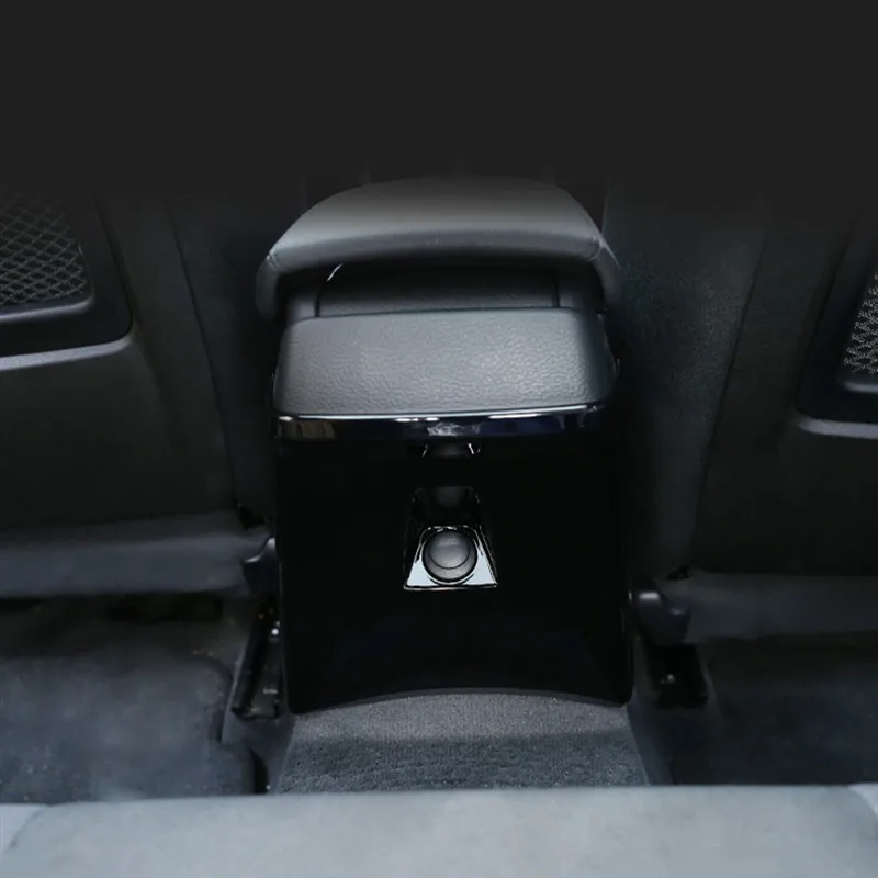 Автомобильный Стайлинг, хромированная задняя панель кондиционера, декоративная крышка для BMW X1 E84 2011-15, внутренняя отделка из углеродного волокна
