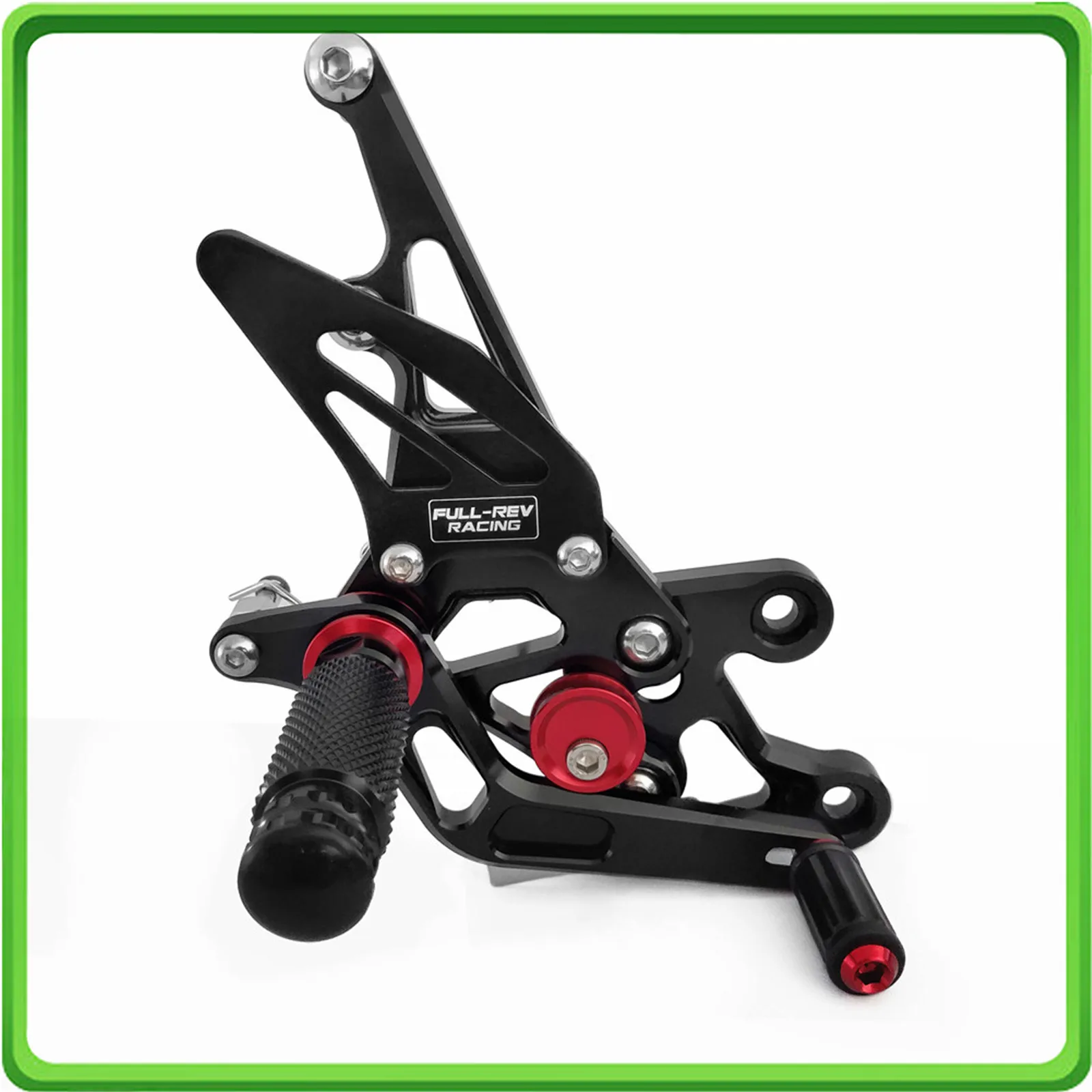 Rearsets сзади комплект одежды ног колышки педаль для Yamaha FZ1 2006 2007 2008 2009 2010 2011 2012 2013 черный