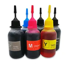 6x50 мл PGI-450 CLI-451 Многооборотная бутылка чернил комплект работает с Canon PIXMA MG6340 MG7140 iP8740 MG7540 струйный принтер