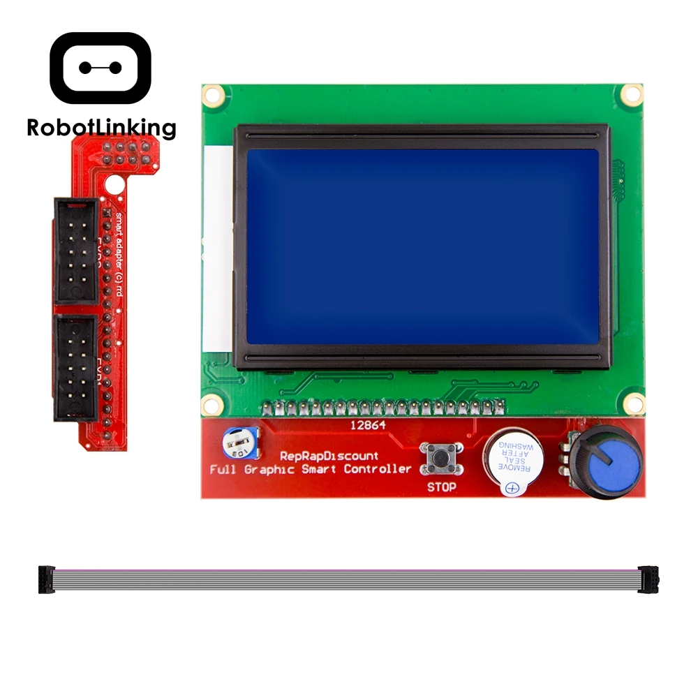 CNC 3d Принтер Комплект для Arduino Mega 2560 R3+ RAMPS 1,4 контроллер+ lcd 12864+ 6 концевой выключатель фиксатор+ 5 A4988 шаговый драйвер