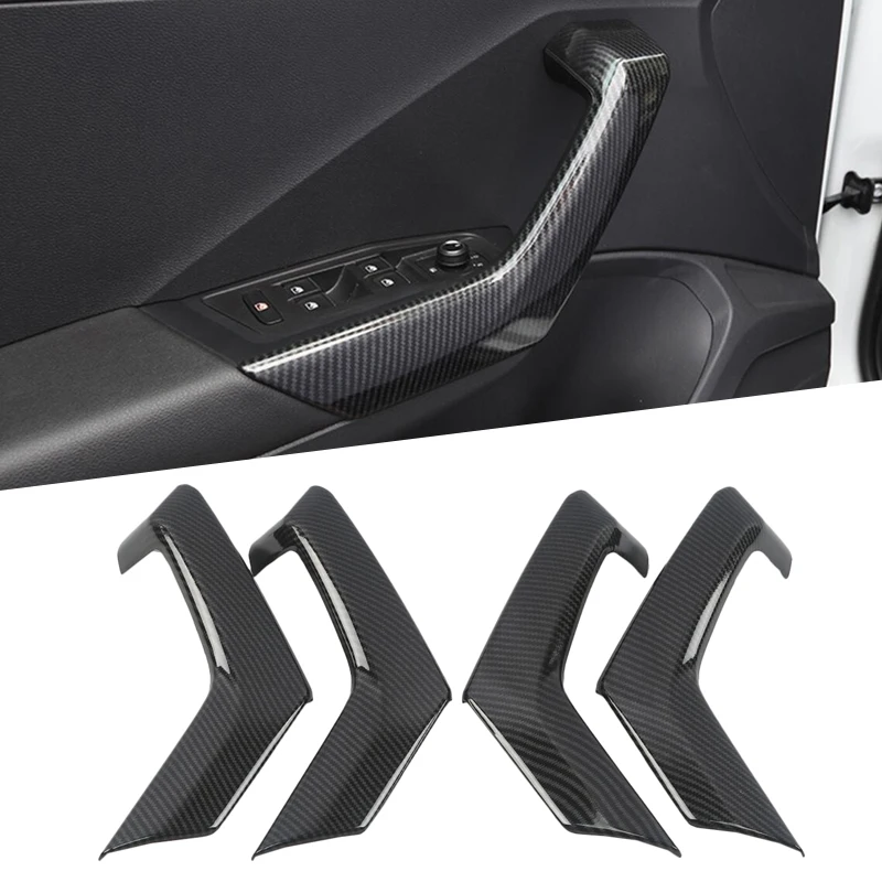 Подлокотник для внутренней двери автомобиля накладка из матового углеродного