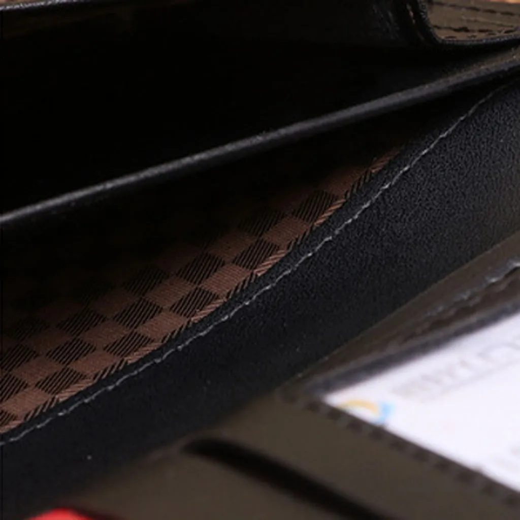 Мужской деловой кошелек, модный Одноцветный длинный кожаный Ретро винтажный стиль, кошелек для карт, держатель для карт, карман, кошелек# xm3