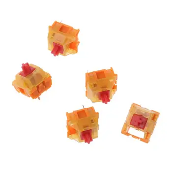 

5pcs/pack TTC Mechanical keyboard Switch Golden Red Brown Switch 2rd Generation LX9B