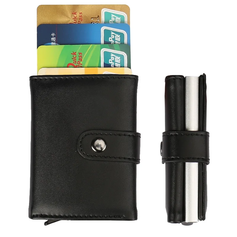 

RFID Bank Card Package Horse Leather Wallet Large Capacity Multi Card Bit Men And Women on Wallet Card Holder Business Card Hold