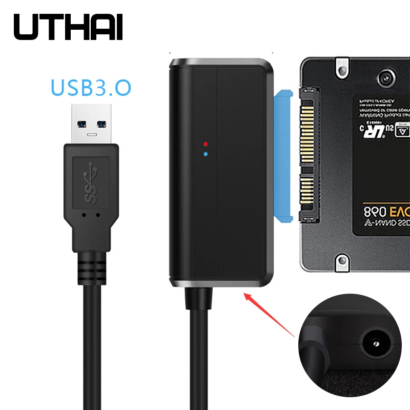 UTHAI T38 HDD Adapter Easy Drive Cable USB To SATA 5Gbps 2.5/3.5 Inch Compatible Hard Disk Data Cable USB 3.0 Hard Disk Adapter hdd case 3.5 HDD Box Enclosures