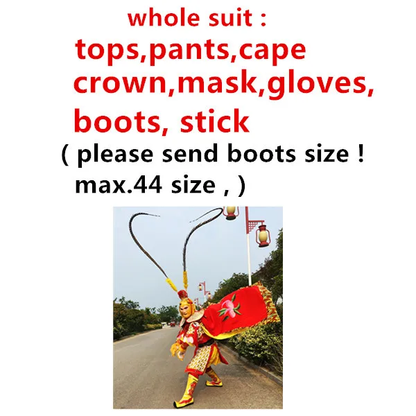 New Sun Wukong Costumes For Men Monkey King Suits Professional Movie Costumes Funny Clothing Journey To The West Carnival Aliexpress