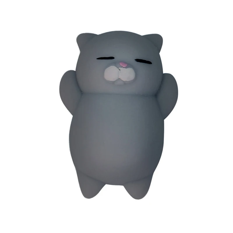 Plush Toys Stress Relief Toys Mochi Squishy Toy Fidget Toys Toy Gift Filler Educational Toy Cartoon Cat Squishy Toy Stress-Relief Soft Squeeze Toy Decompression Animal Healing Stress Hand Fidget Vent Toys