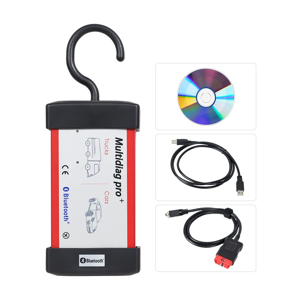 Multidiag Pro+ Obd2 детектор для диагностики неисправностей автомобиля грузовика Tcs bluetooth R0 Keygen VCI TCS автоматический сканер с красным реле NEC
