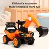 Children Excavator Sliding Toy Car With Music Light Optical Walker 2-6 Year Old Kids Ride-On Toy Outdoor Toy Gift Child Tricycle 1