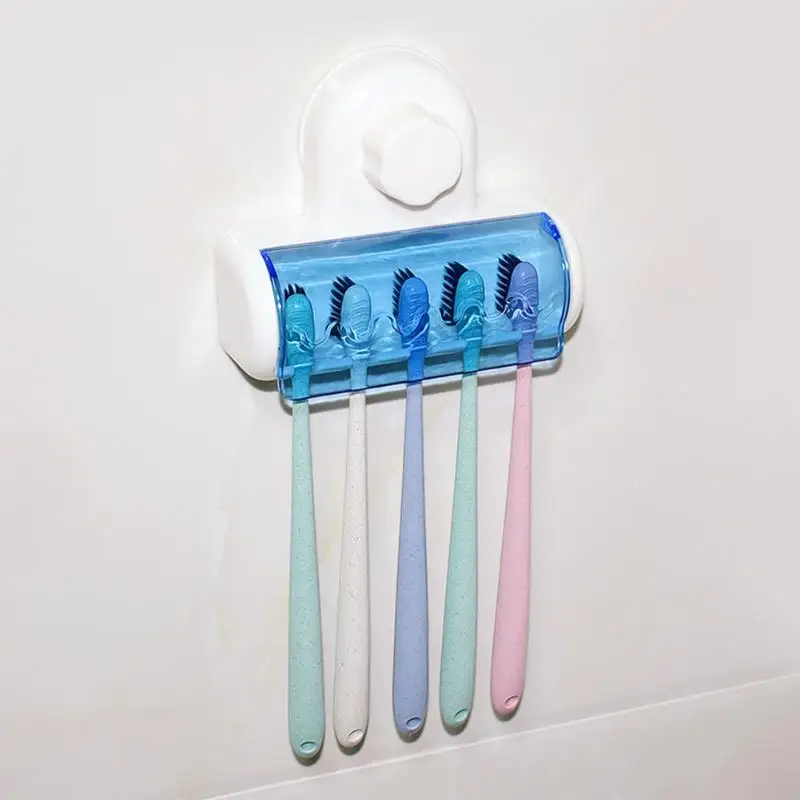 Держатель для зубных щеток пыленепроницаемый держатель для ванной комнаты на присоске настенный крючок Стойки для продуктов для семейного ухода за зубами