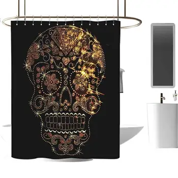 

Geometric Shower Curtain Extra Wide Shower Curtain Modern Bathroom Home Decor