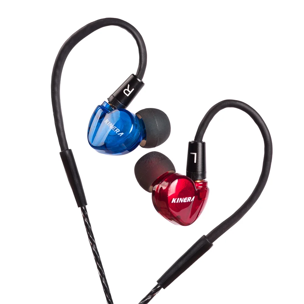 Официальные гибридные наушники вкладыши KINERA BD005 1DD + 1BA HIFI DJ монитор спортивные для