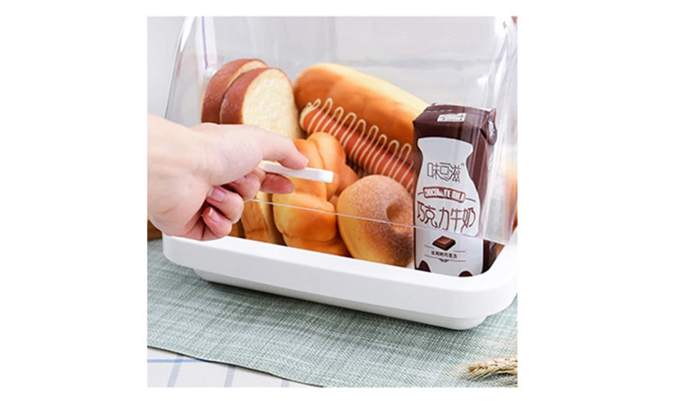 Makeup Organizer Modern Waterproof Dustproof Cosmetic Display Boxes Case Food Drug Organization with Handle on Countertop