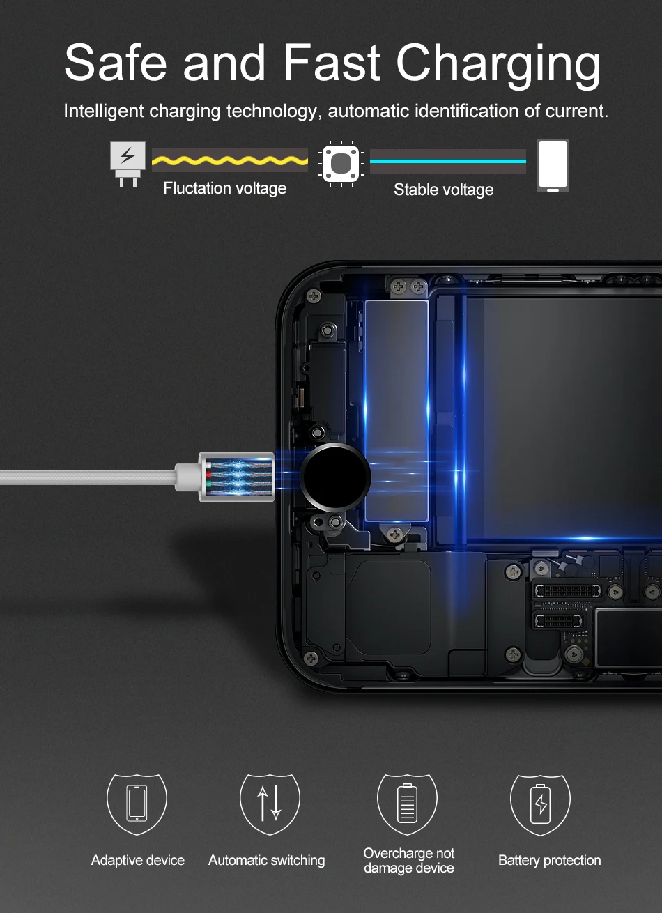 Jellico 3 в 1 USB кабель Мобильный телефон Тип C для samsung S9 зарядный кабель для iPhone XS MAX 8 Micro USB зарядное устройство провод шнур