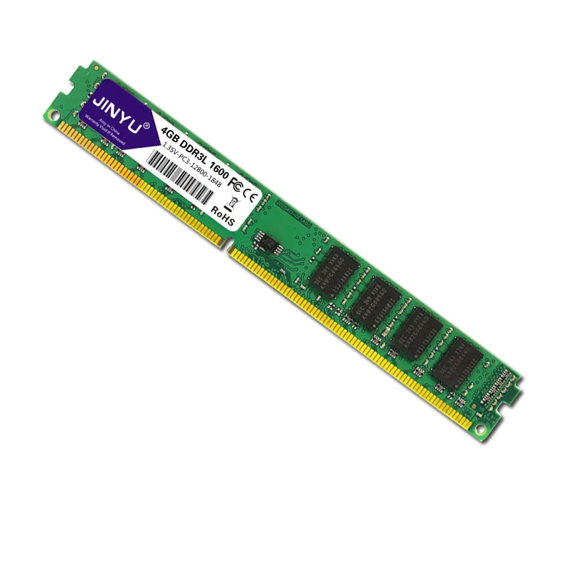 JINYU Ddr3 низкого напряжения 4G 1,35 V 240Pin Ram память для рабочего стола