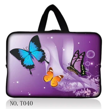 

Butterfly 15 inch 15.4" 15.5" 15.6" Laptop Bag Sleeve Case Pouch Cover Soft +Hide Handle