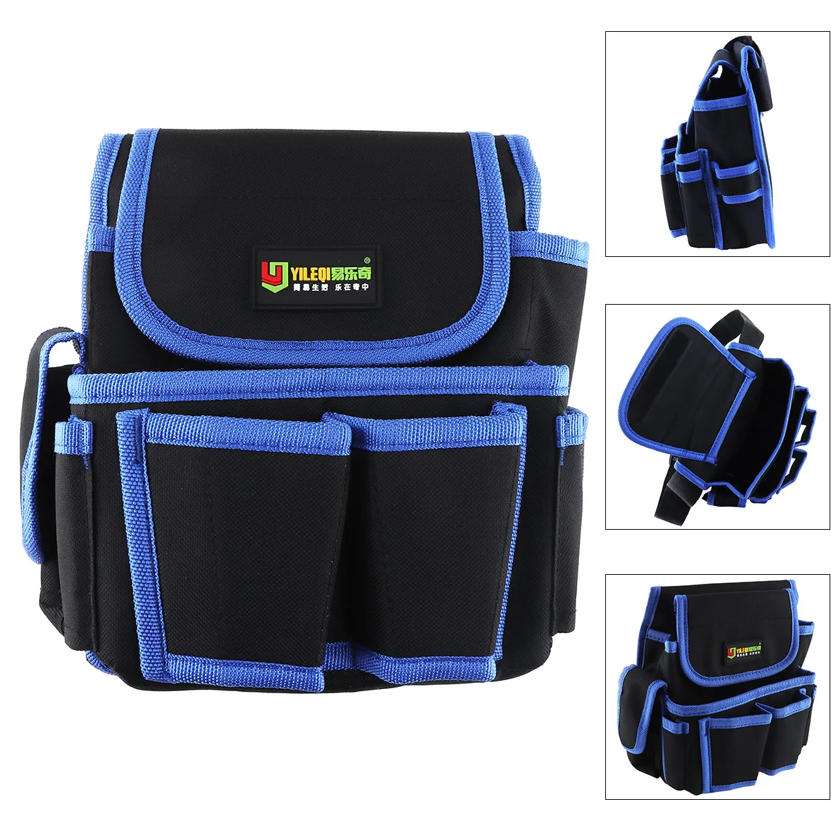 Multifunctional Durable Waterproof Waist Tool Bag with 4 Holes 2 Pocket
