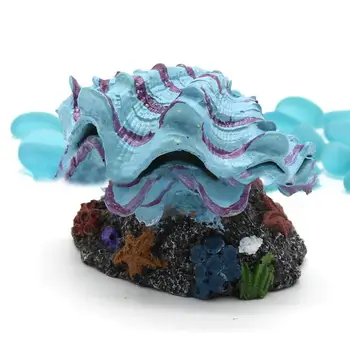 

LanLan Pearl Scallop Shape Decoration Bubble Stone Connection Aerator Pneumatic Parts for Fish Bowl Aquarium