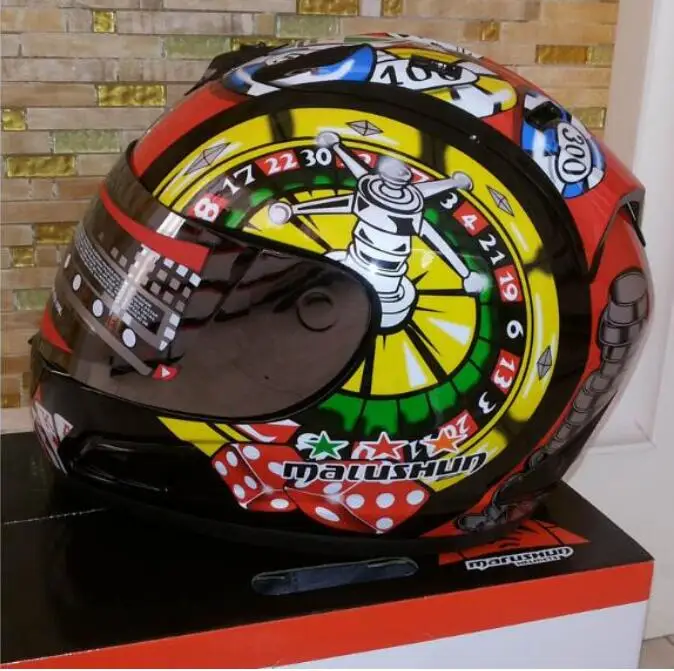 

New Marushin Motorcycle Helmet Men's Full Helmet Professional Racing Helmet 6