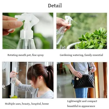 

Cleaning Spray Bottle Landscape Fine Empty Mist Spray Bottle Trigger Water Plastic Bottle Watering Cleaning Garden 200ml