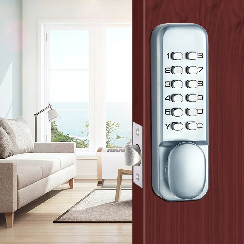 Password Wood Door Lock 1
