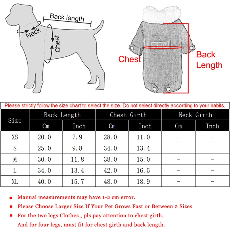 Winter Pet Clothes for Small Medium Dogs Warm Dog Coat Jacket Puppy Thicken Fleece Apparel Chihuahua Pug Clothes Pets Clothing - Image 5