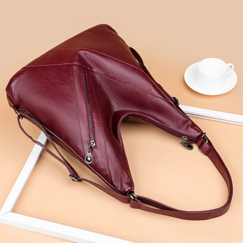 Темпераментная модная сумка через плечо, универсальная женская сумка, качественная сумка из искусственной кожи для отдыха, прочная и прочная кожаная сумка